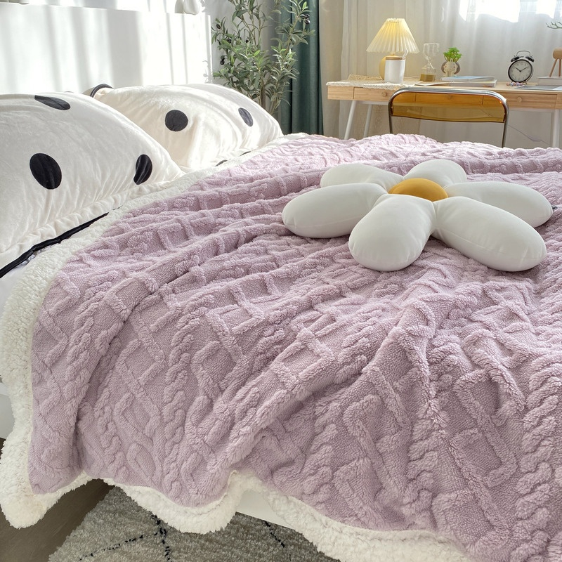 Wonderbella Fleece Plaid Blanket Reversible 200x220 cm Shopee Philippines