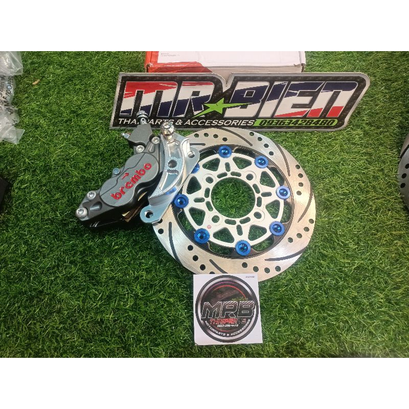 Caliper 4pot set with floating disc 220mm. MiO sporty/fino/soulty/m3