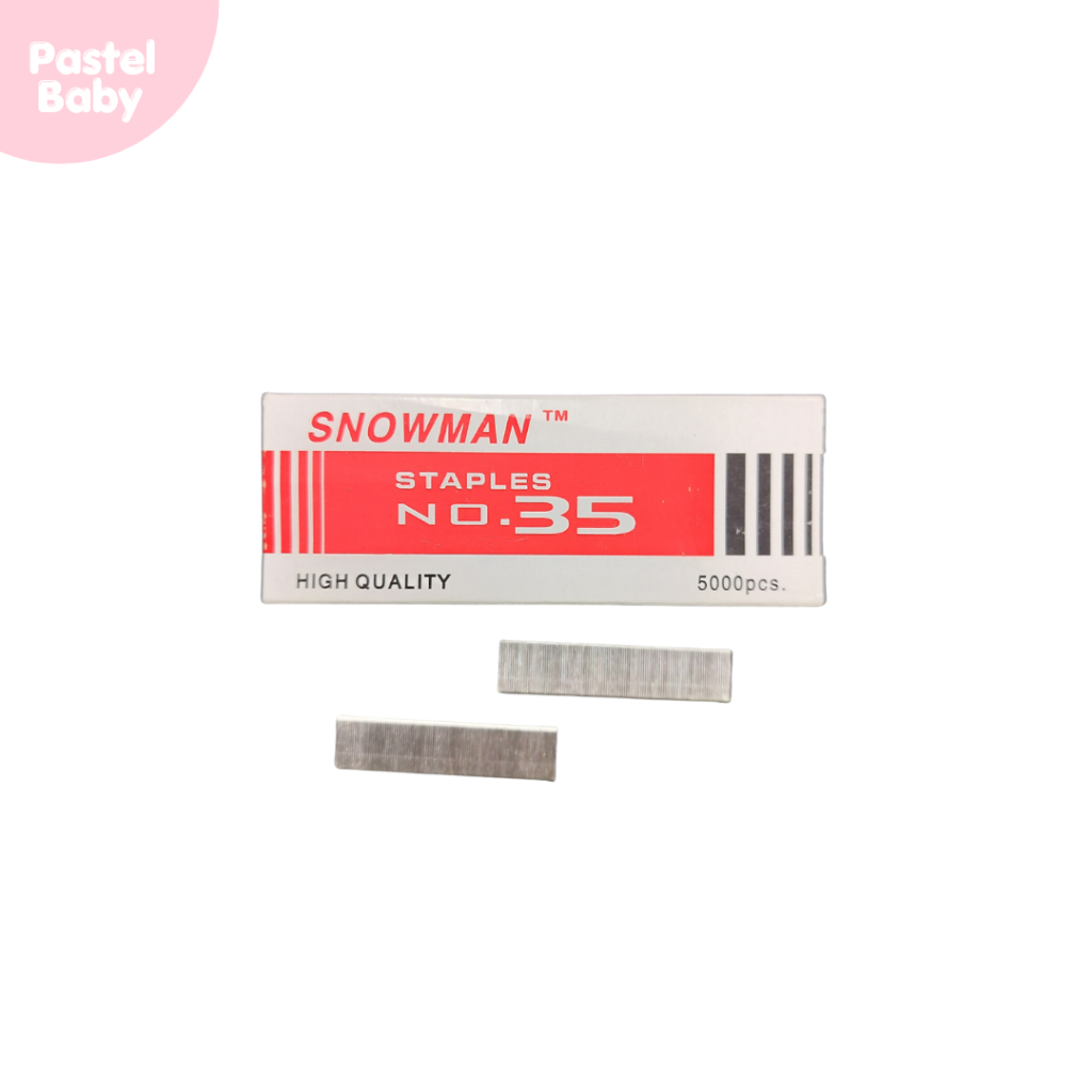 Pastel Baby Snowman Staple Wire No. 35 5000pcs Per Box Shopee Philippines