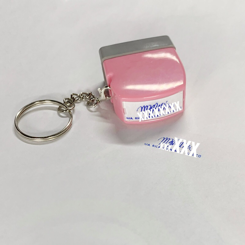 Name and Signature Personalized Customized Office Stamp with Keychain ...