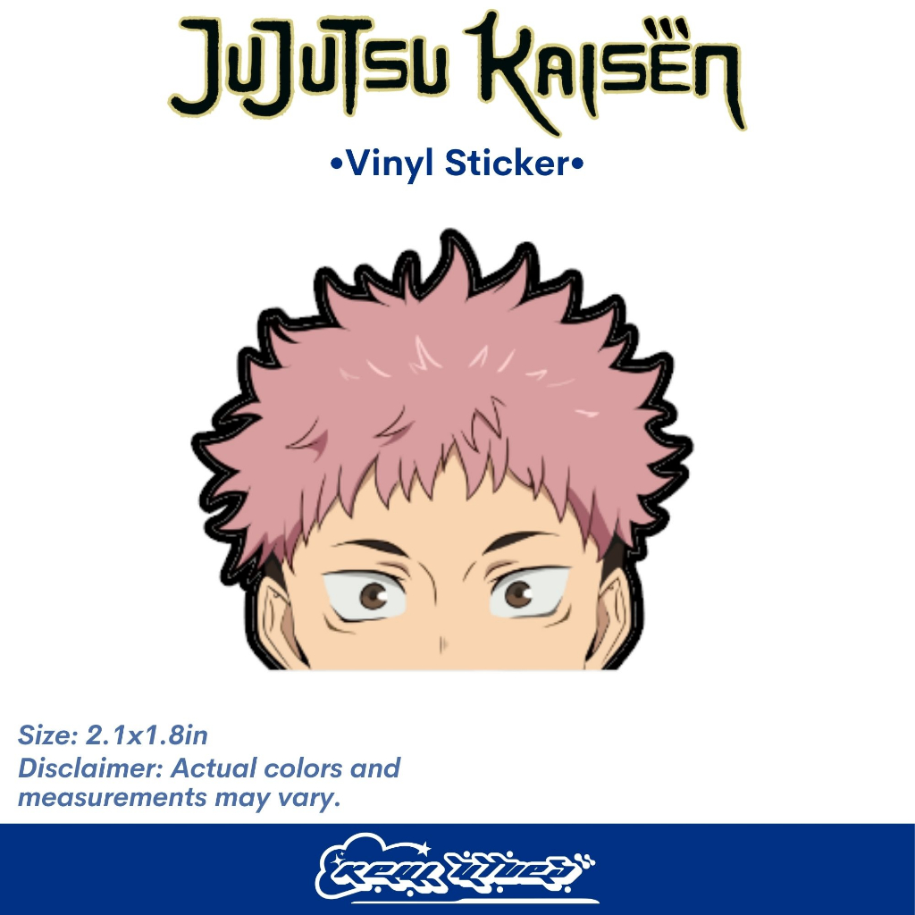Jujutsu Kaisen Sticker Anime Vinyl Peeker Stickers Goju Sticker ...