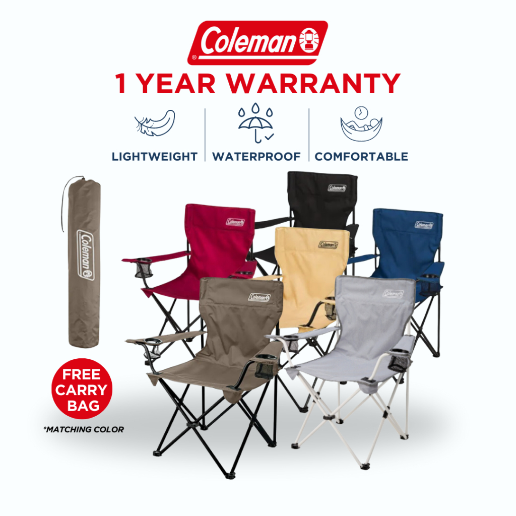 Coleman Foldable and Lightweight QuadStyle Arm Chair with Arm Rest