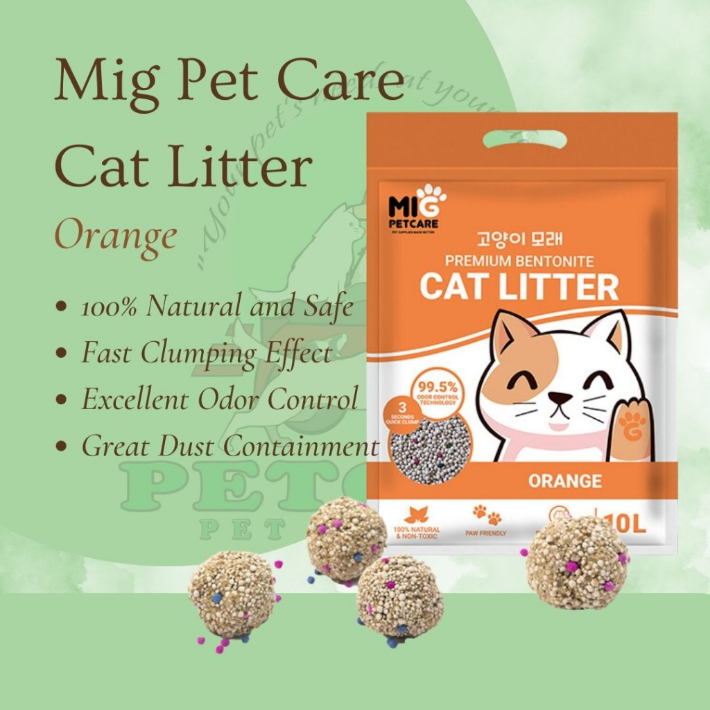 Mig PetCare Bentonite Cat Litter 10L Shopee Philippines