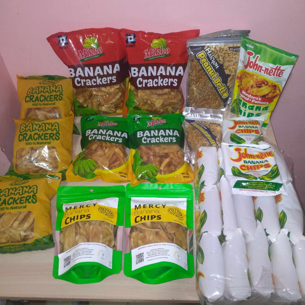 Best Seller Banana Chips Mindoro Wholesale 30gx16packs Crackers