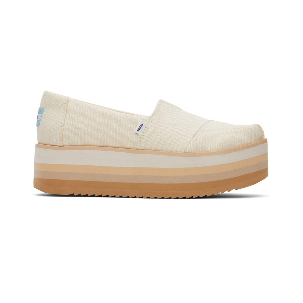 TOMS Espadrille Alpargata Platform Women Natural Canvas Shopee Philippines