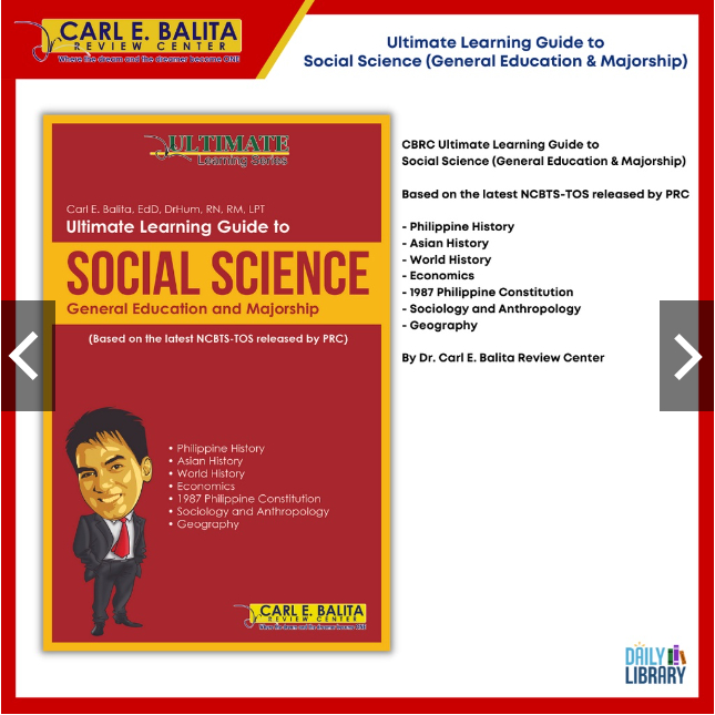 CBRC LET Social Science (General Education & Majorship) | Shopee ...