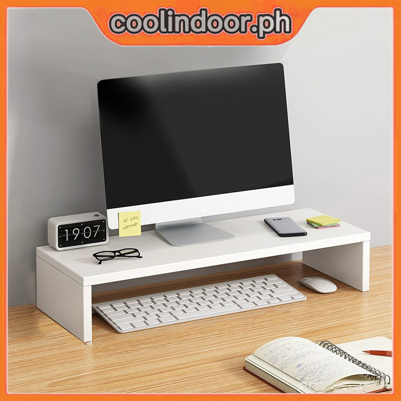 COD 1/2 Tier Monitor Stand Computer Screen Increased Shelf Wooden ...