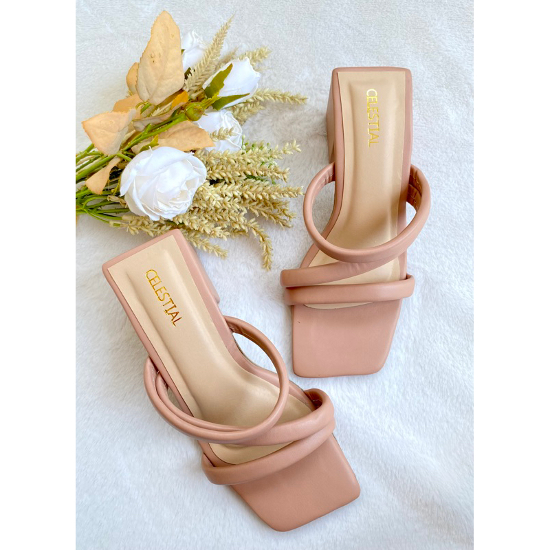 Celestialshoe.ph Cheska 2.5inches Block Heels Sandals Narrow Fit Shopee Philippines