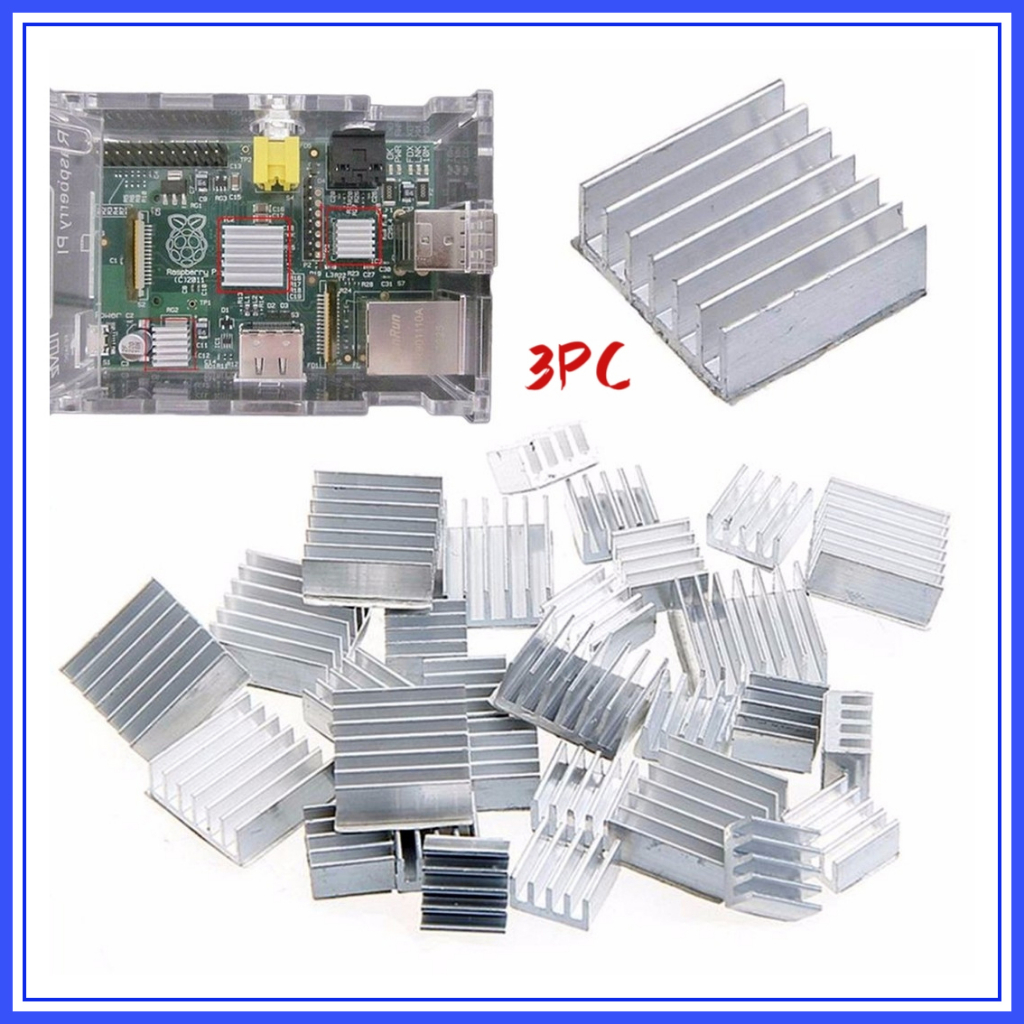 3pc set Aluminum Heat Sink Heatsink with Adhesive for Orange Pi ...
