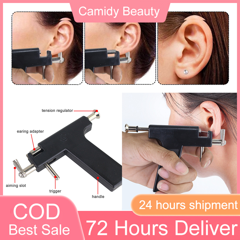 599098 Ear Piercing Tool Kit Set Earring 98pcs Ear Nose Navel Lip Piercer Machine Studs