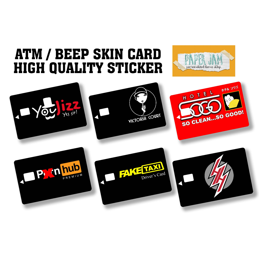 Pornhub Card Skin Card Sticker Vinyl Debit/ATM/beep card sticker skin |  Shopee Philippines