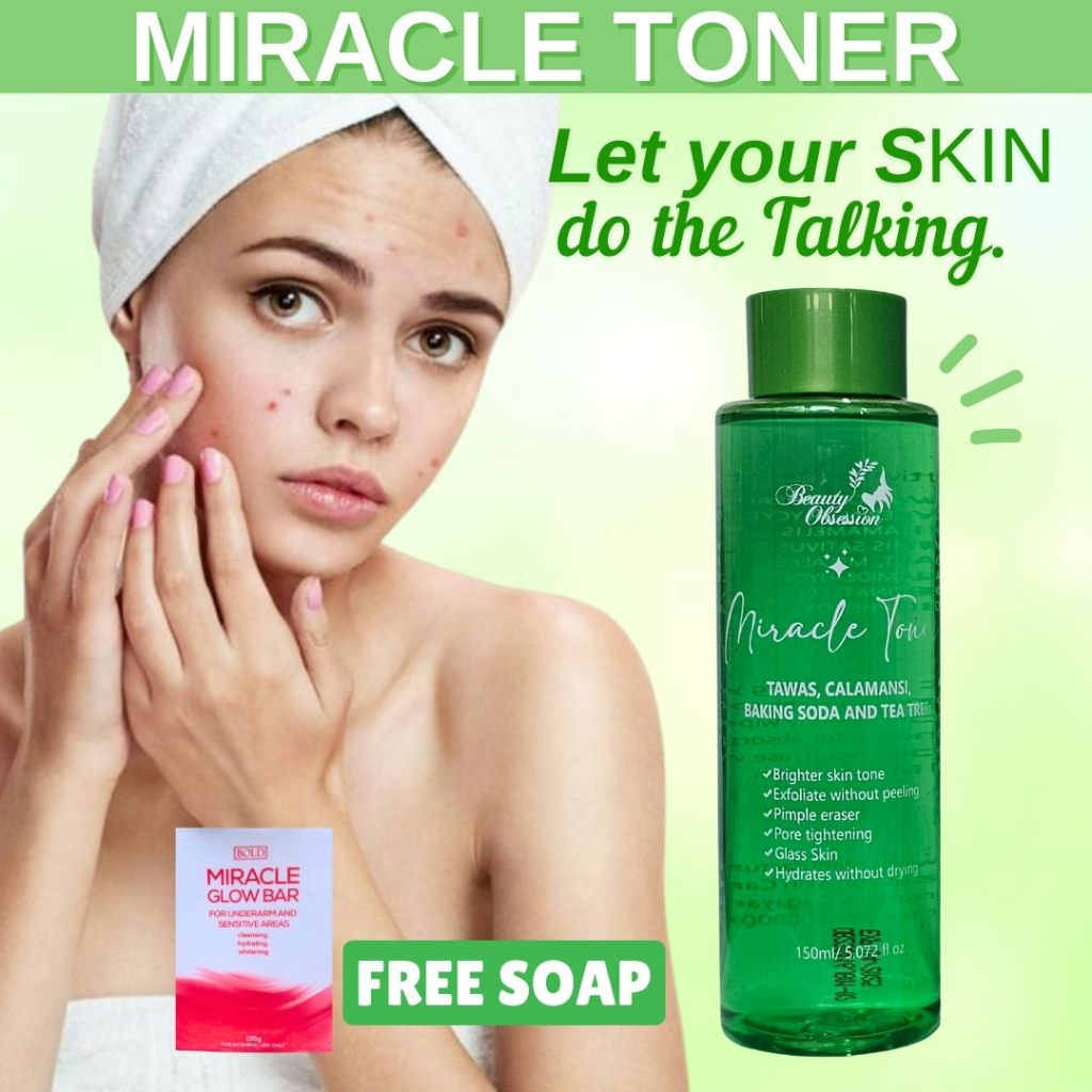 Miracle Toner 150ml by Beauty Obsession Brightening Serum for Oily Skin