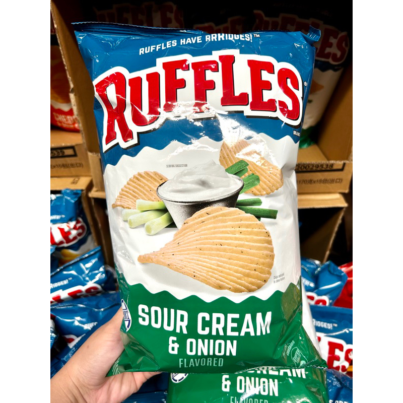 Ruffles Sour Cream and Onion Potato Chips 184g | Shopee Philippines