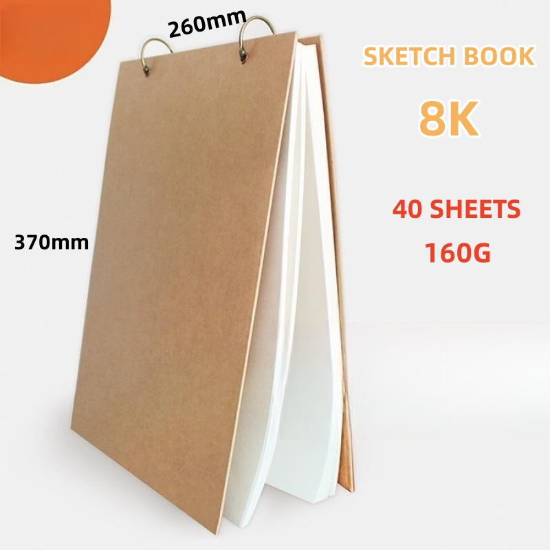 Looseleaf Sketchbook A4/8K Watercolor/Sketch/Marker Drawing Paper 160G