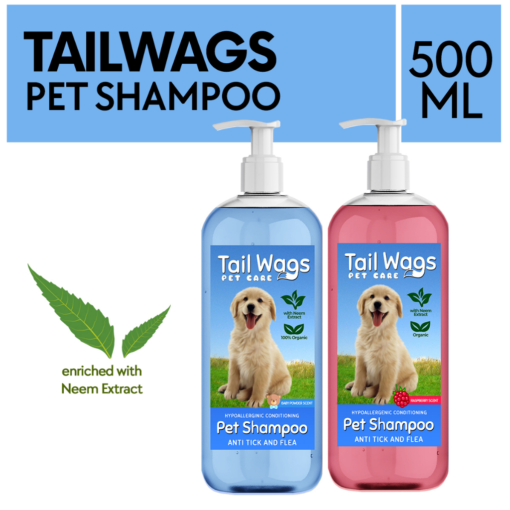 Tail Wags Anti Tick and Flea Pet Shampoo with Neem Extract 500ML ...