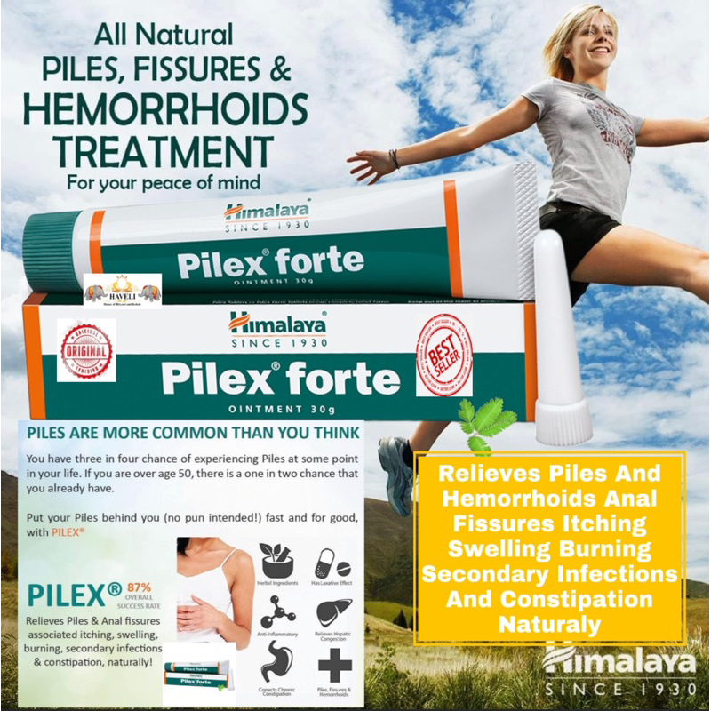 Himalaya Pilex Forte Ointment Combats Piles Hemorrhoids | Shopee ...