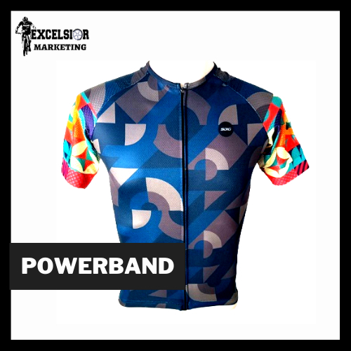 Powerband Cycling Jersey Short Sleeve Pineapple Fabric Bike Jersey For
