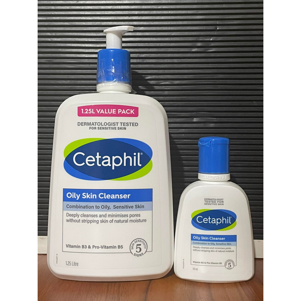 Cetaphil Oily Skin Cleanser 1.25L or 125ml | Shopee Philippines