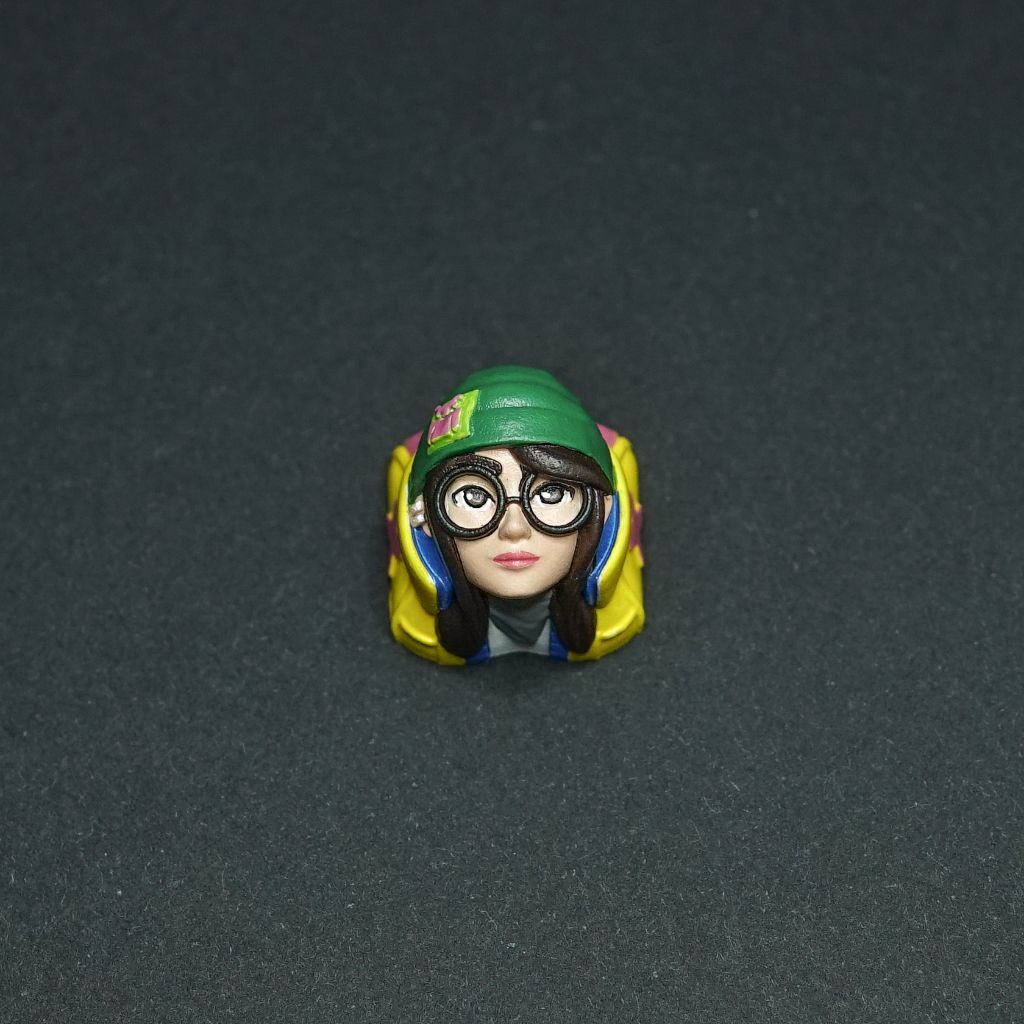 Valorant Killjoy artisan keycaps Mechanical keyboard Resin cast ...