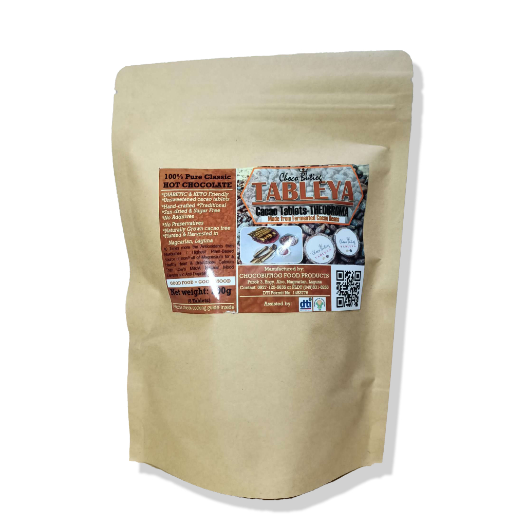 ChocoButiog Tableya Pure Classic (Theobroma) Cacao Hot Chocolate Drink ...