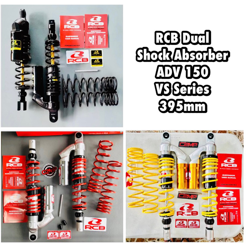 RCB Dual Shock Absorber VS Series ADV 150 / 160 395mm | Shopee Philippines