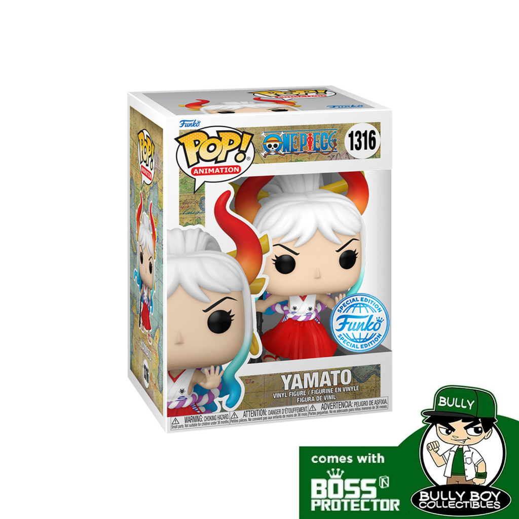 Funko POP! Animation: One Piece - Yamato (FSE) 1316 With Boss Protector ...