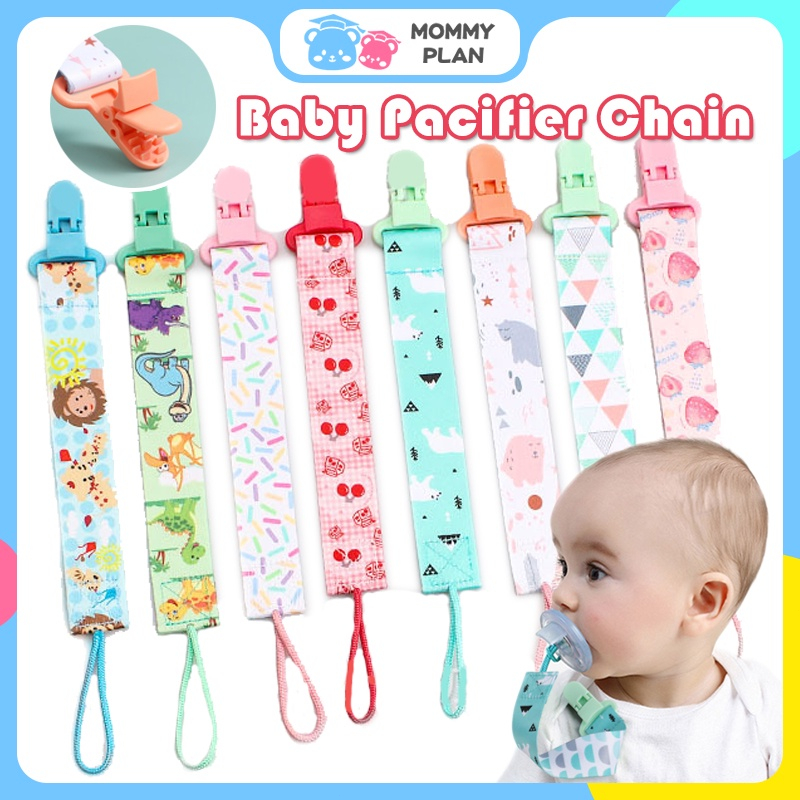 Baby Pacifier Clip Holder Chain Strap Newborn Cute Cartoon Pacifier Clips Safe Chain Shopee