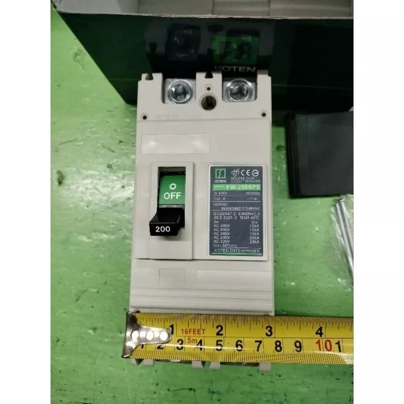 KOTEN INDUSTRIAL MOLDED CASE CIRCUIT BREAKER SINGLE PHASE 25KAIC 250V