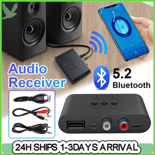 DC 5V Bluetooth 5.0 Audio Receiver Wireless Adapter Type-C AUX RCA TF Card  3.5mm Jack for Car Subwoofer Speaker Headphone