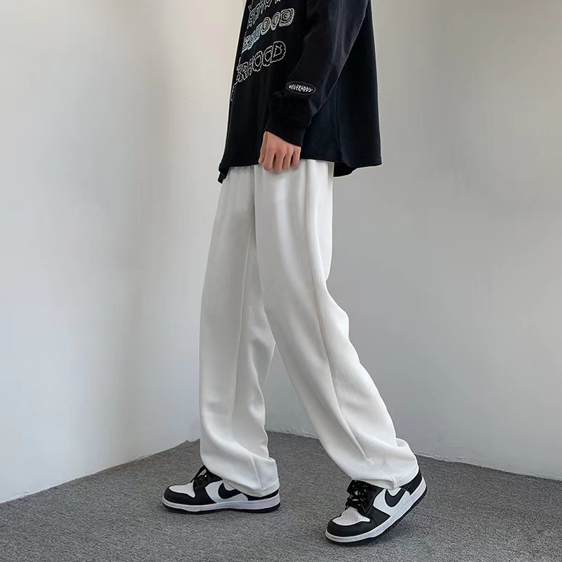 MX slocks pants loose straight cut pants Korean sweatpant wide leg