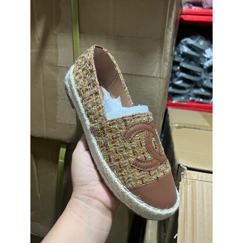 NEW ESPADRILLE DOLL SHOES TOP GRADE CHA NELL FOR WOMEN WITH BOX 6682 Shopee Philippines