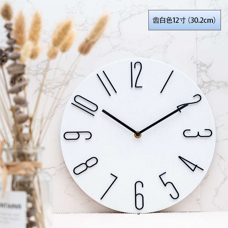 TOP HOME PH Minimalist Elegant Nordic Design Wall Clock Rustic Silver ...