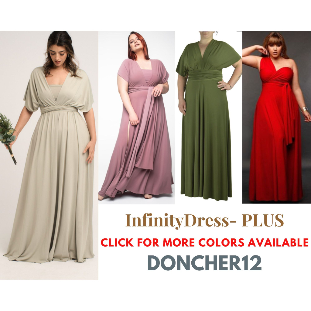 Plus size infinity dress online