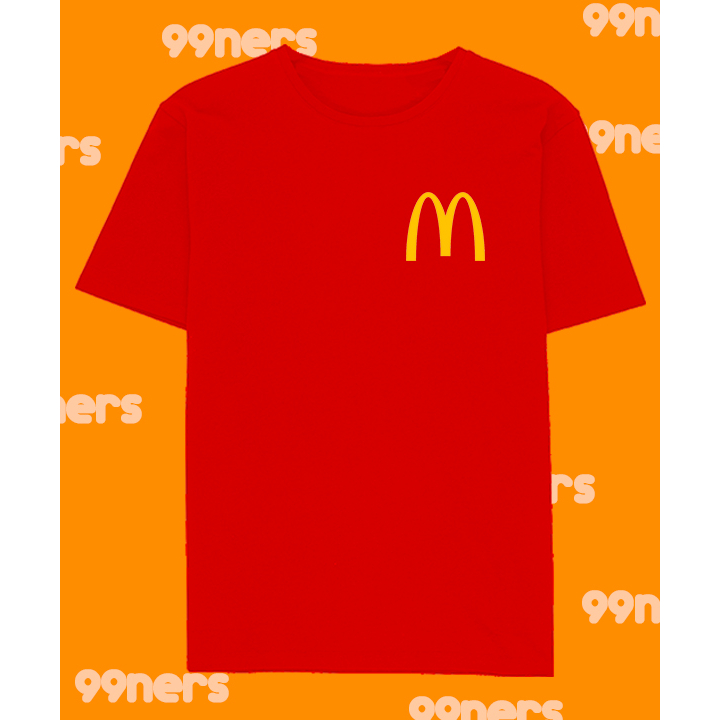 Mcdonalds Mcdo Shirt Good Quality Cotton Unisex | Shopee Philippines