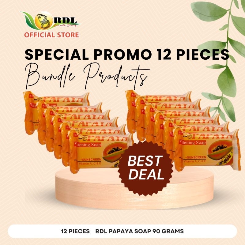 RDL Papaya Soap 90g (Set by 12) | Shopee Philippines