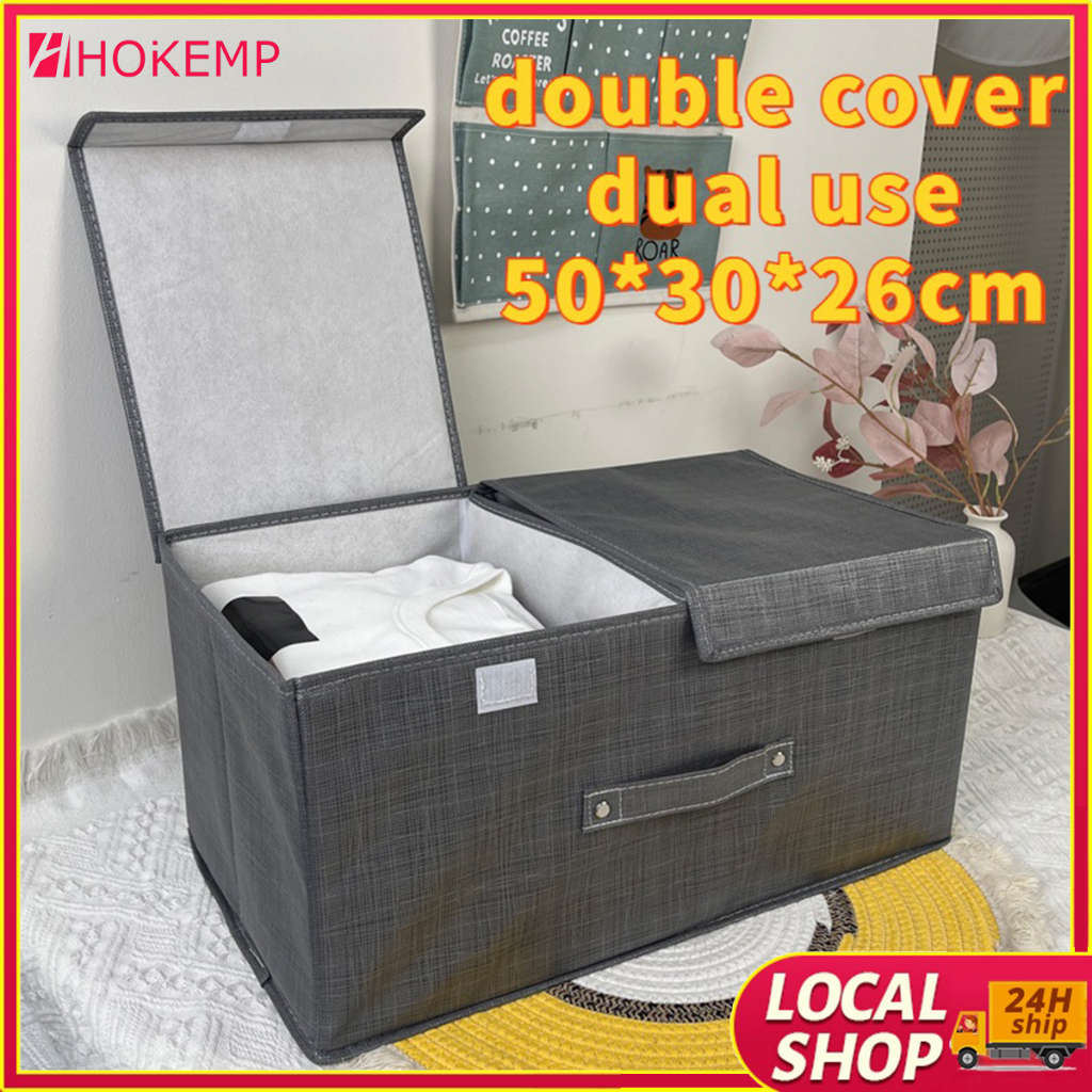 Clothes Storage Box with Cover Dora Drawer for Clothing Cloth Organizer