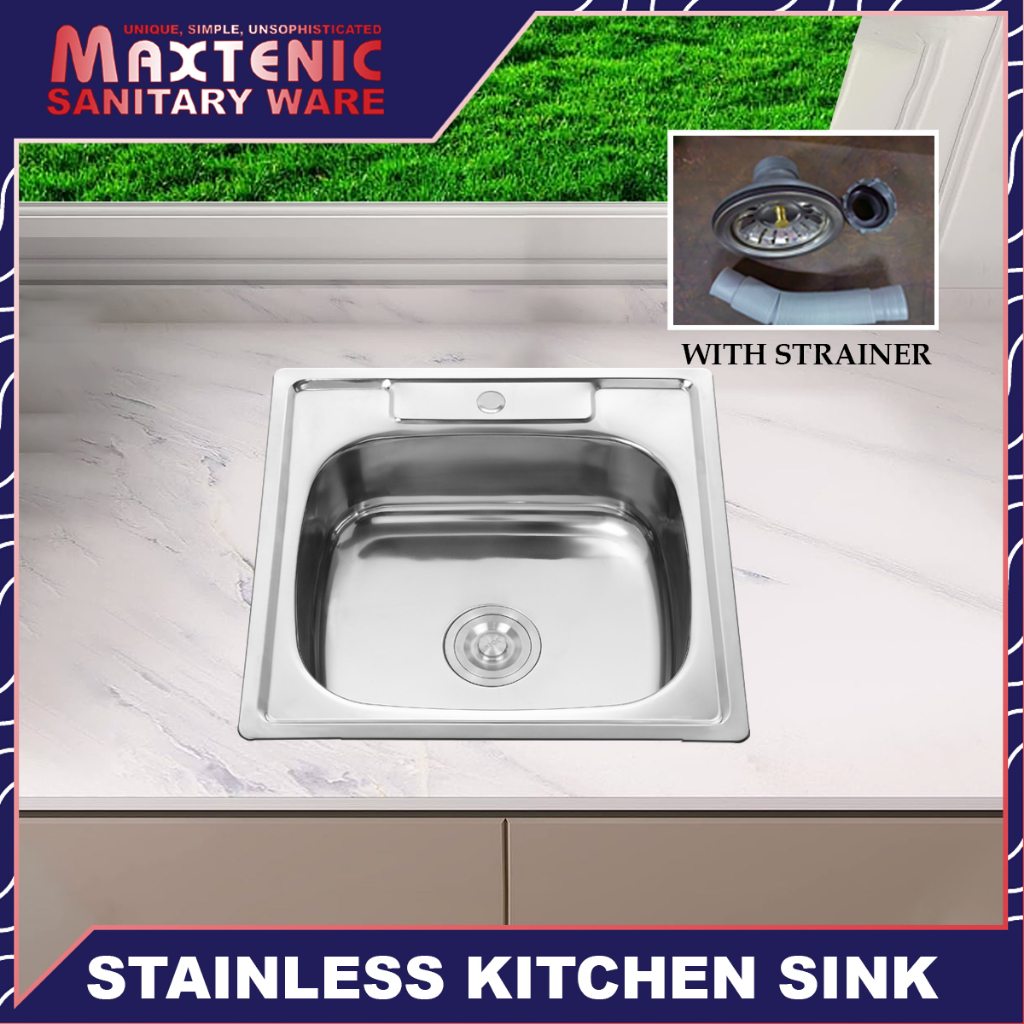 SINGLE BOWL KITCHEN SINK WITH DRAINER Shopee Philippines