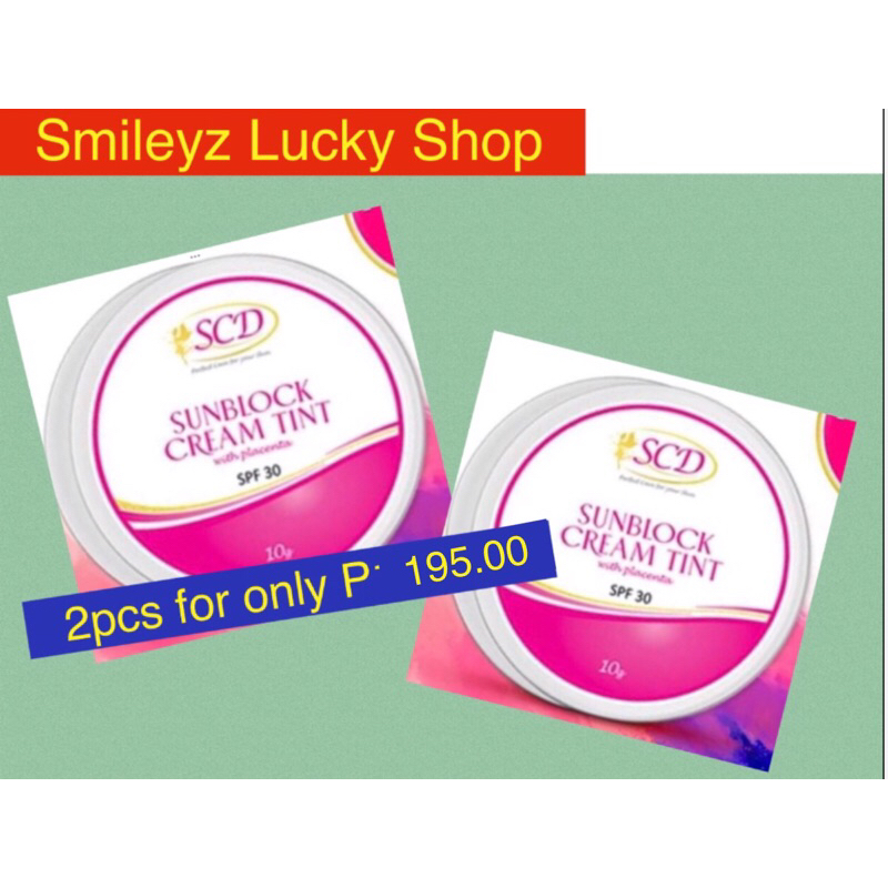 SCD Sunblock Creamtint with Placenta SPF 30 (2pcs) | Shopee Philippines