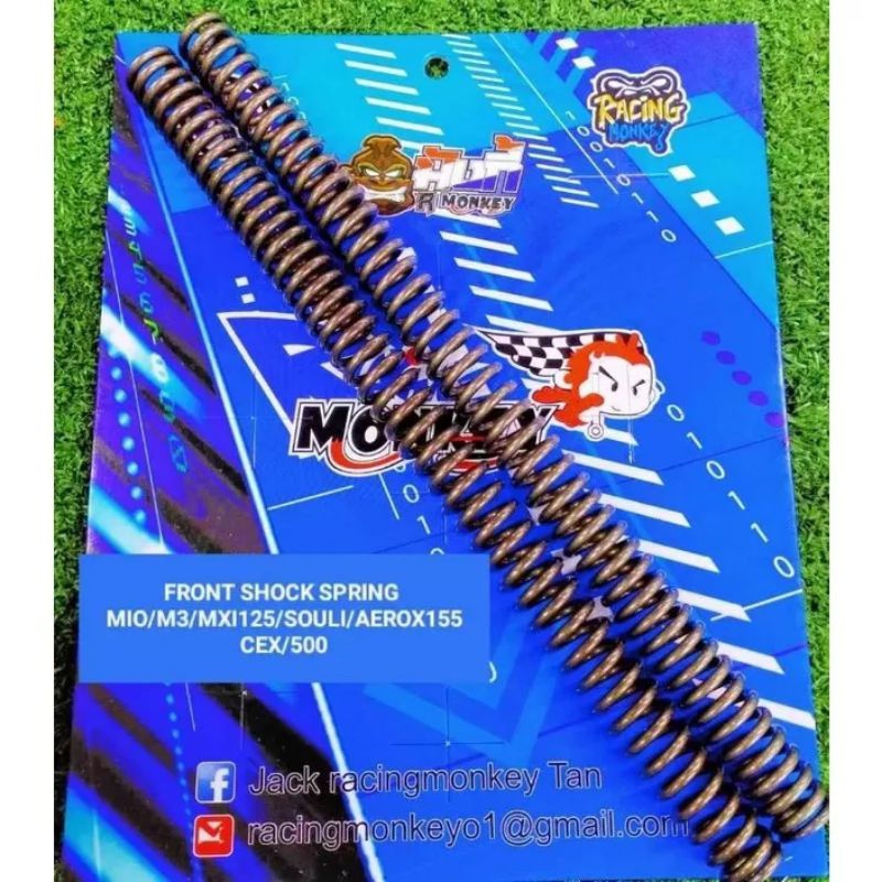 RACING MONKEY FRONT SHOCK SPRING MIO/M3/AEROX | Shopee Philippines