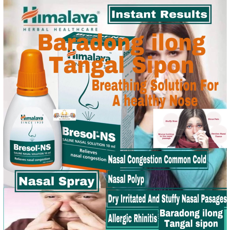 Himalaya Bresol NS Nasal Congestion Allergic Rhinitis Solution Shopee Philippines