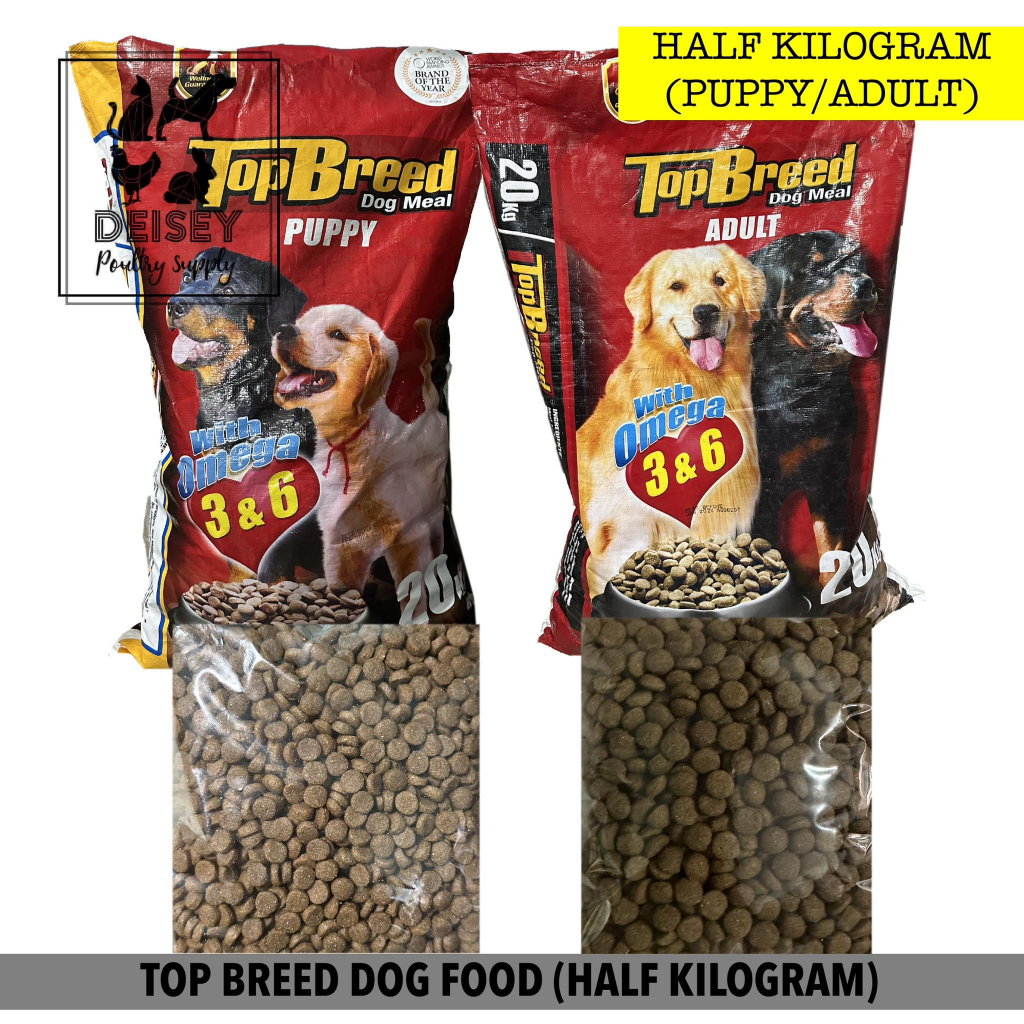 Top breed dog food best sale puppy price