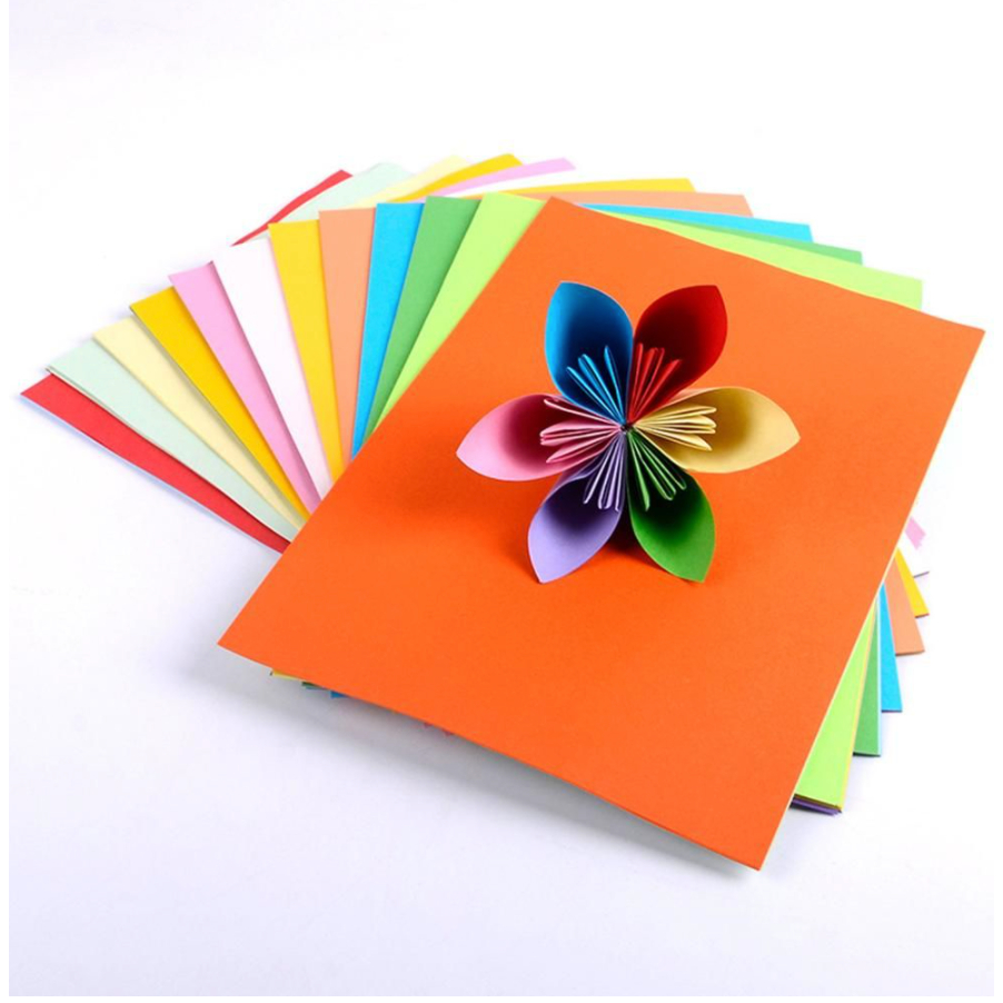 Color Paper 20 pcs per blt school and office supplies random brand ...