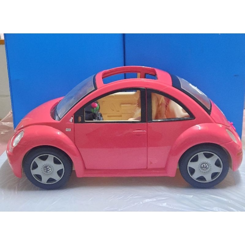 BARBIE VW BEETLE BUG HOT PINK CAR (PRELOVED) | Shopee Philippines