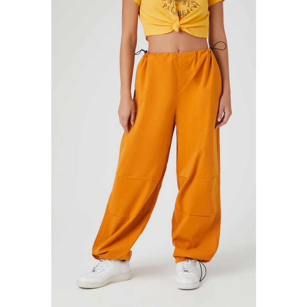 Forever 21 Women's Toggle Drawstring Parachute Pants | Shopee Philippines