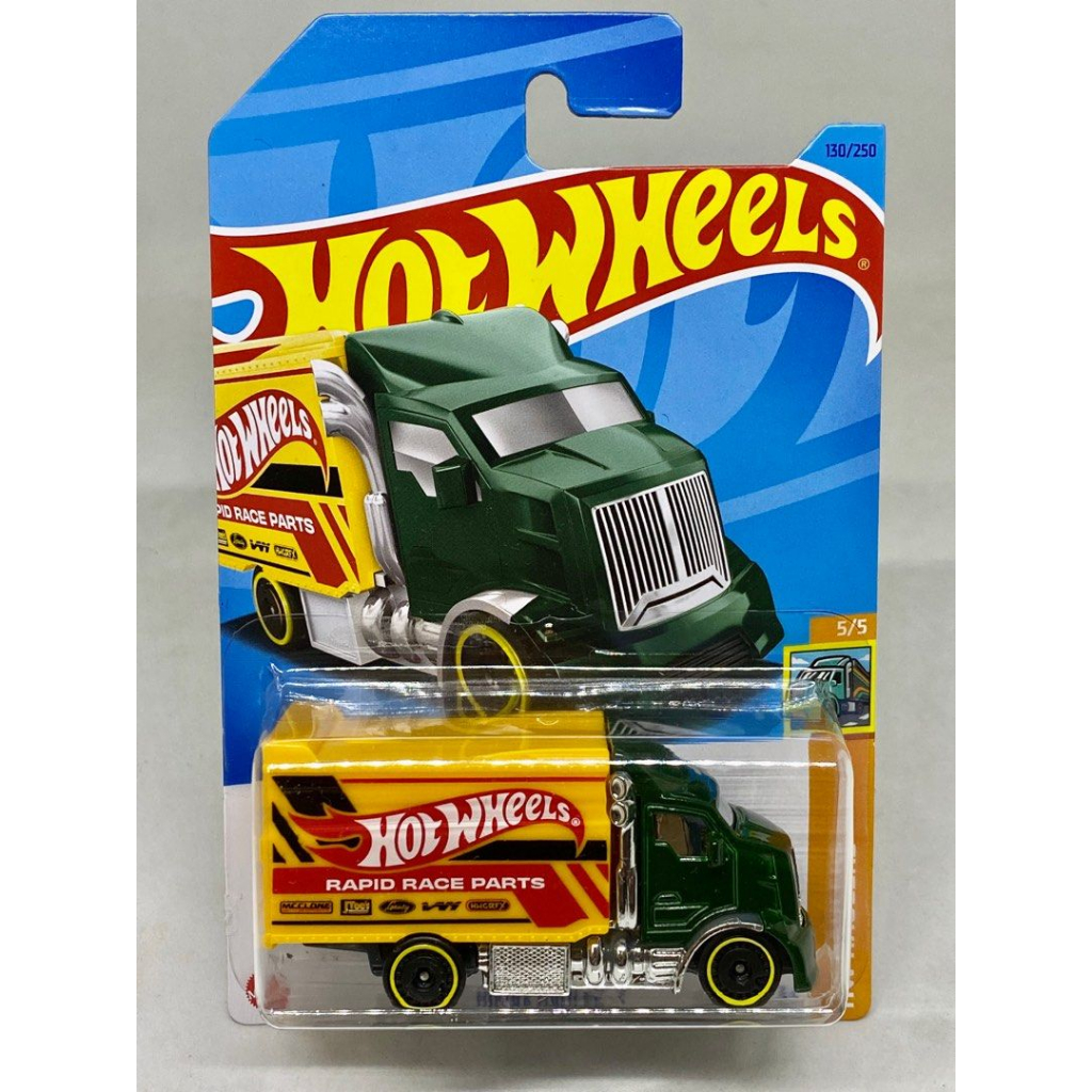 Hot Wheels HW Haulers Hot Wheels Hiway Hauler 2 Green Yellow Body Rapid ...