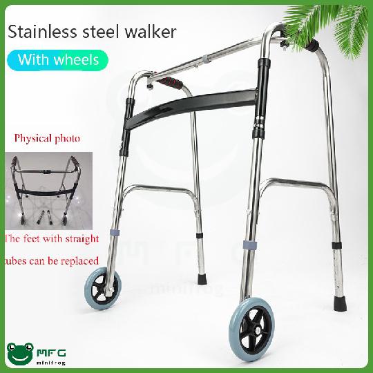 【Fast delivery】Adult walker Stainless steel walker crutch cane stick