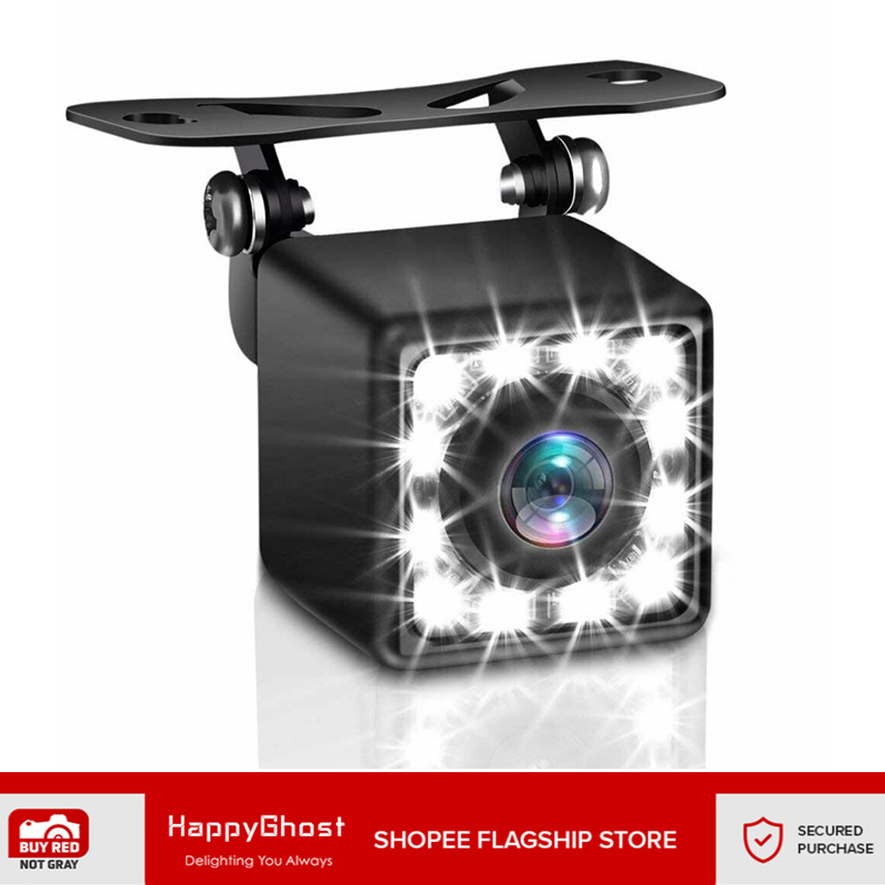 12 LED Car Rear View Camera Reverse Waterproof Night Vision Parking ...