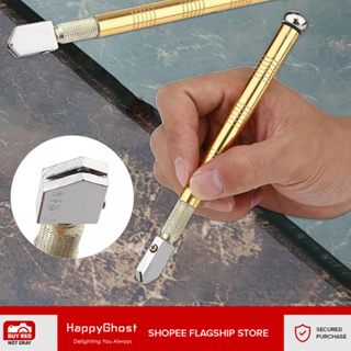 Professional Glass Cutter Diamond Tip Anti-slip Metal Handle 3-15mm Cutting  Tool
