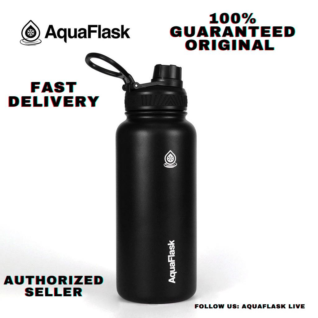 Aquaflask (32oz) (40oz) Wide Mouth with Cap Lid Vacuum Insulated ...