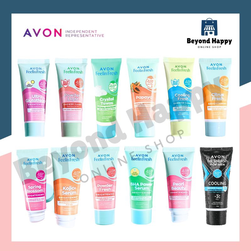 AVON Quelch Feelin Fresh Cream Deodorant 55g Shopee Philippines